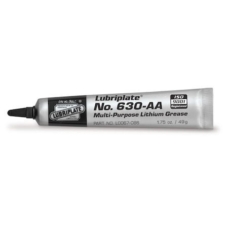 Lubriplate No. 630-Aa, 36 1.75 Oz Tubes, White Lithium Nlgi No. 1 General Purpose Grease, PK36 L0067-086